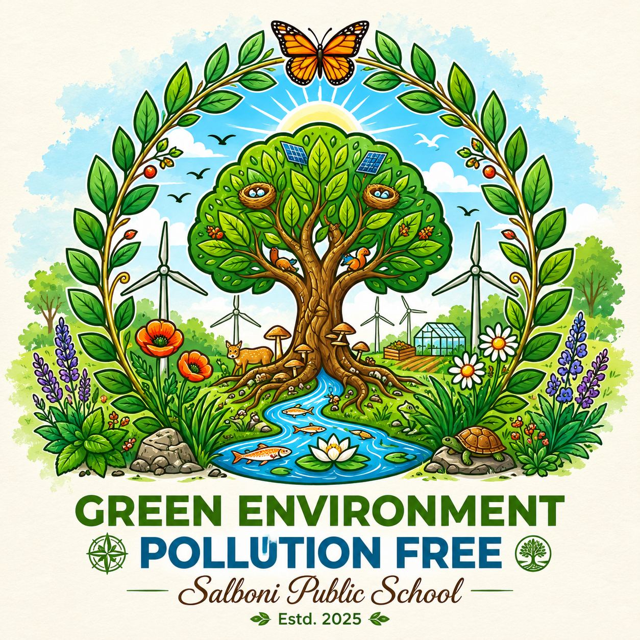 Green Environment - Pollution Free, Salboni Public School